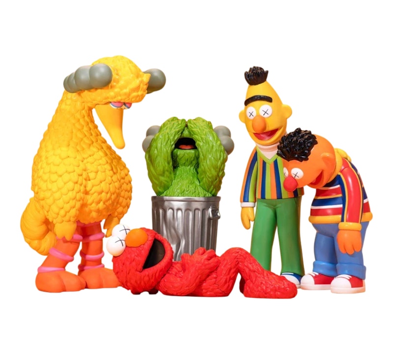 KAWS & Sesame Street Vinyl Figures Set of 5