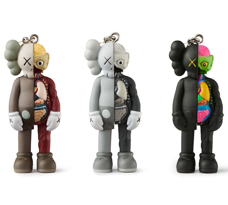 KAWS Tokyo First Flayed Companion Keychain Brown/Gray/Black Set (2021)