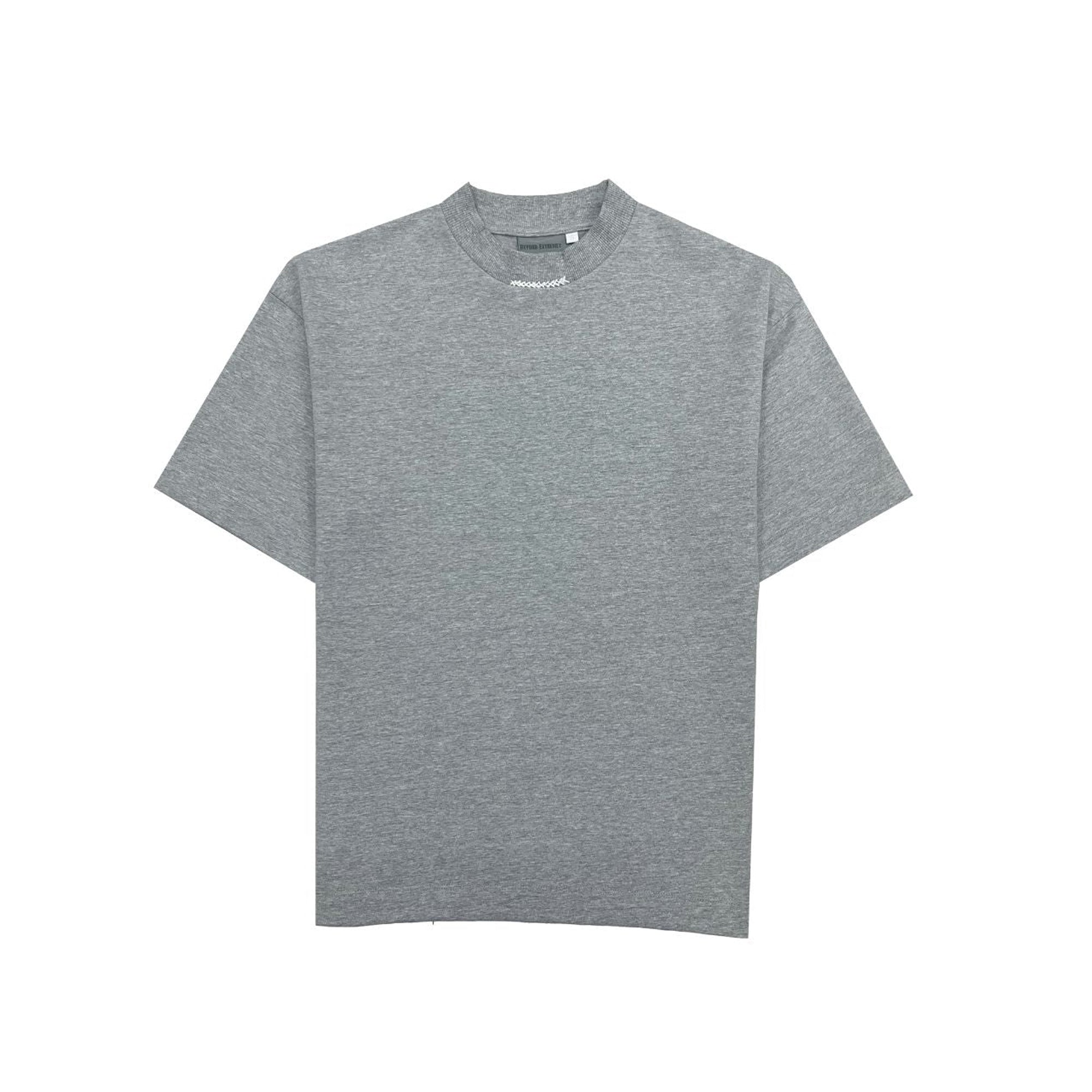 Kantha Basic T-shirt in Grey Melange [Unisex]