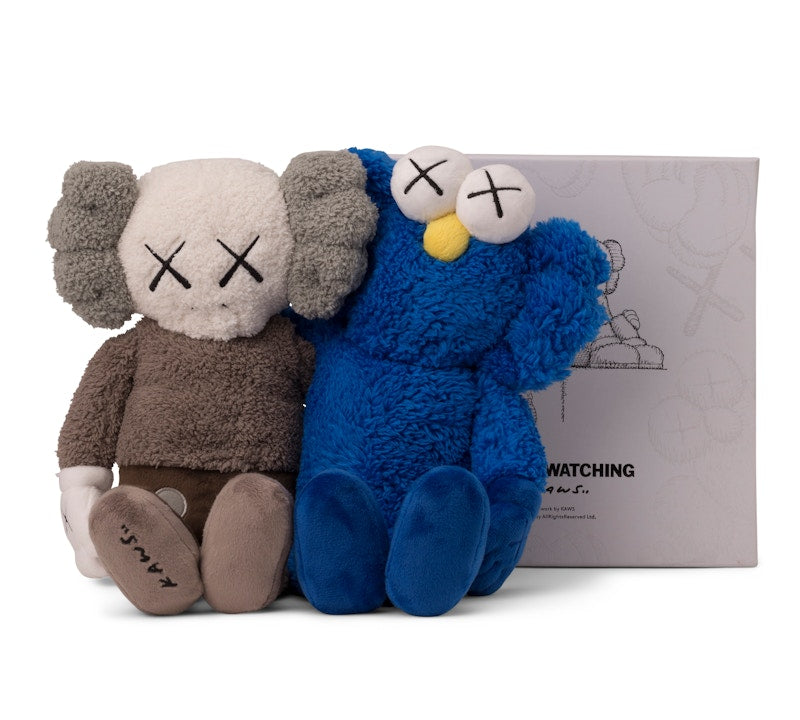 KAWS Seeing/Watching Plush Grey/Blue