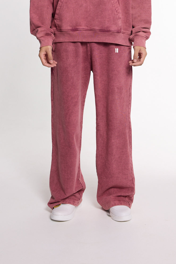 Burgundy washed Sweatpants
