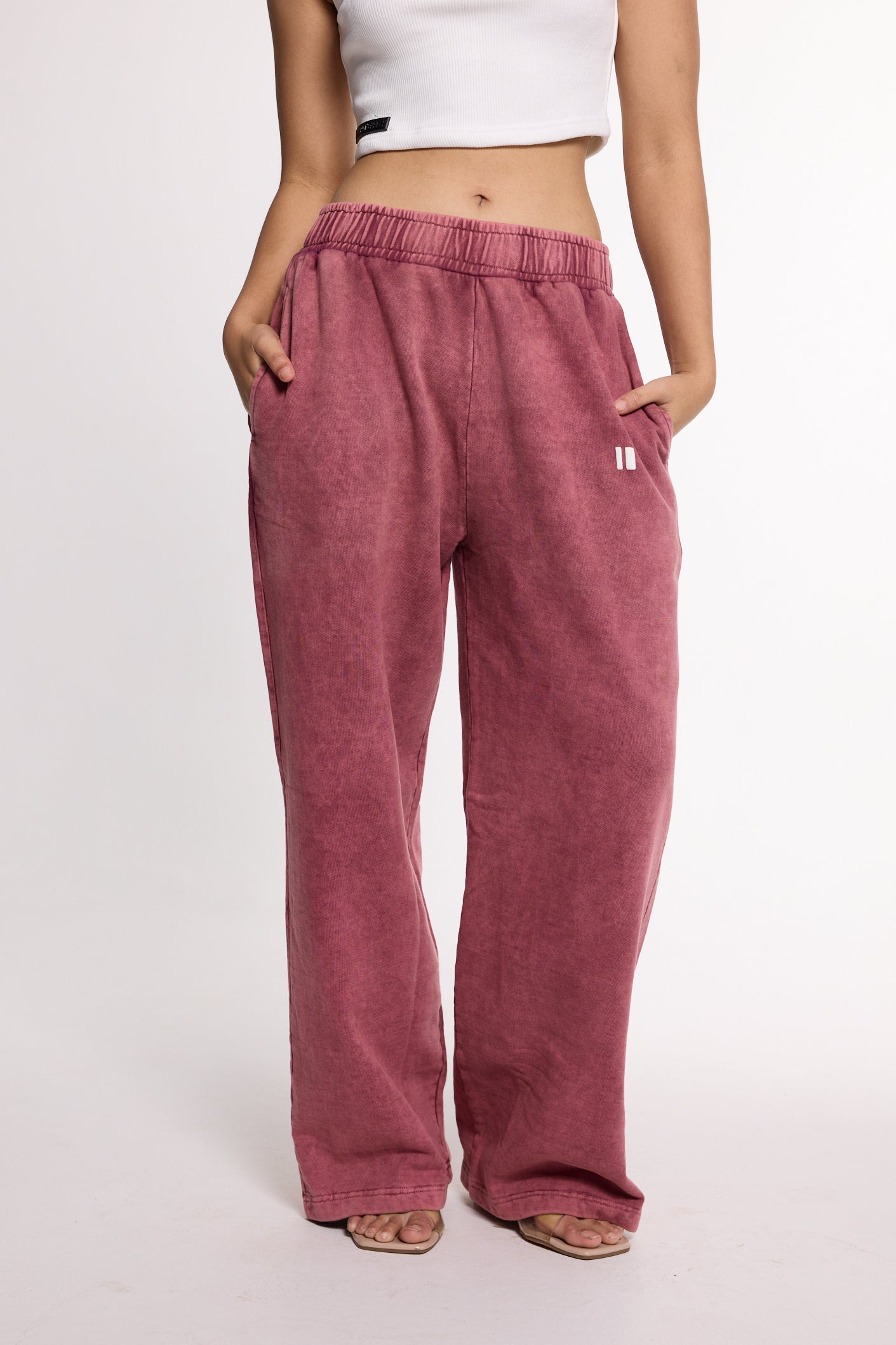 Burgundy washed Sweatpants