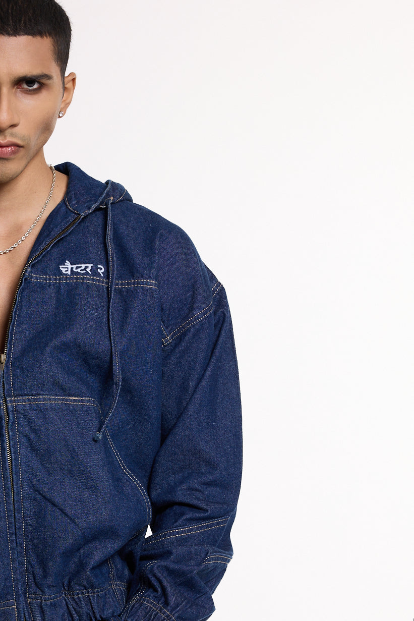 Indigo Denim Hoodie