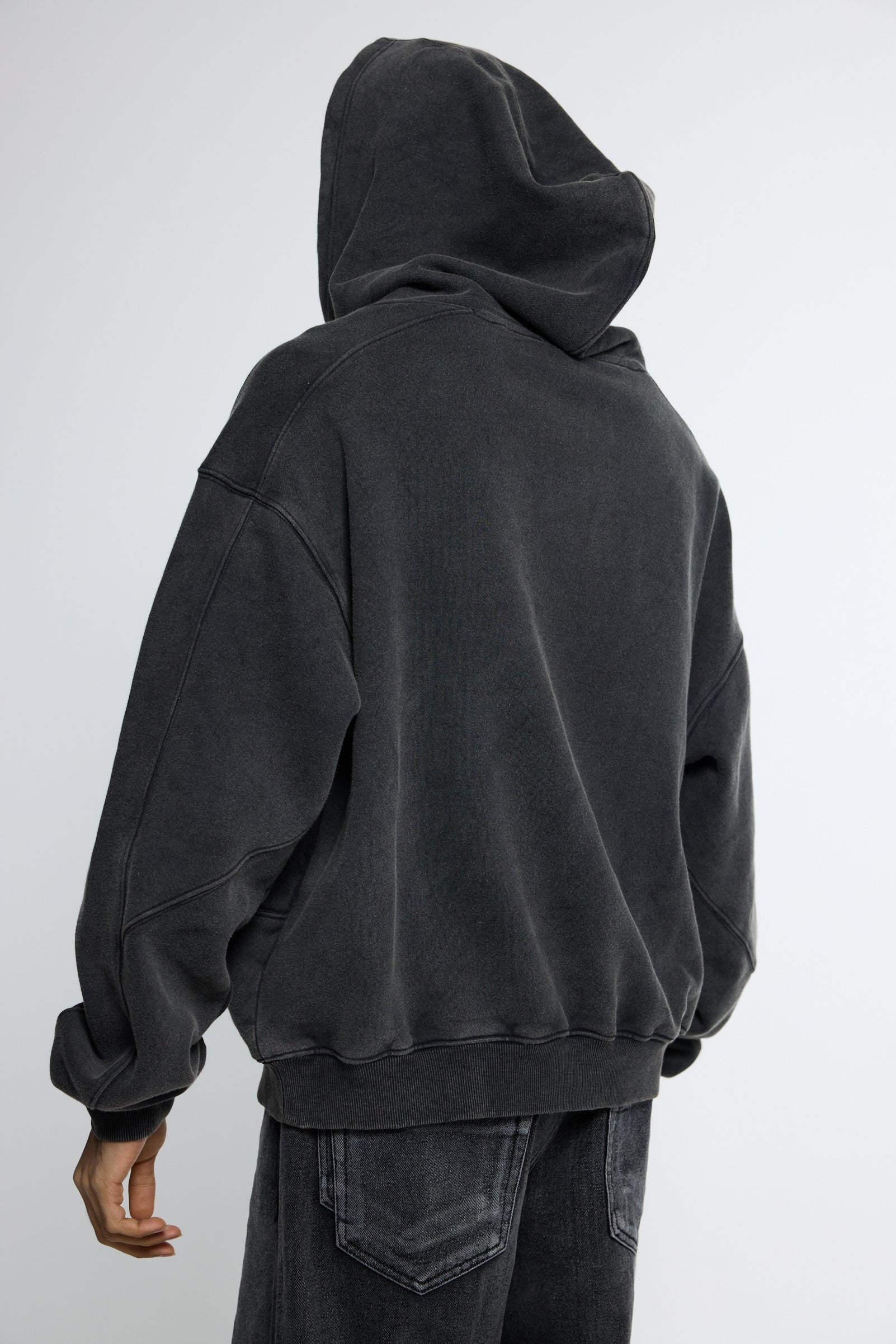 Black Wash Hoodie