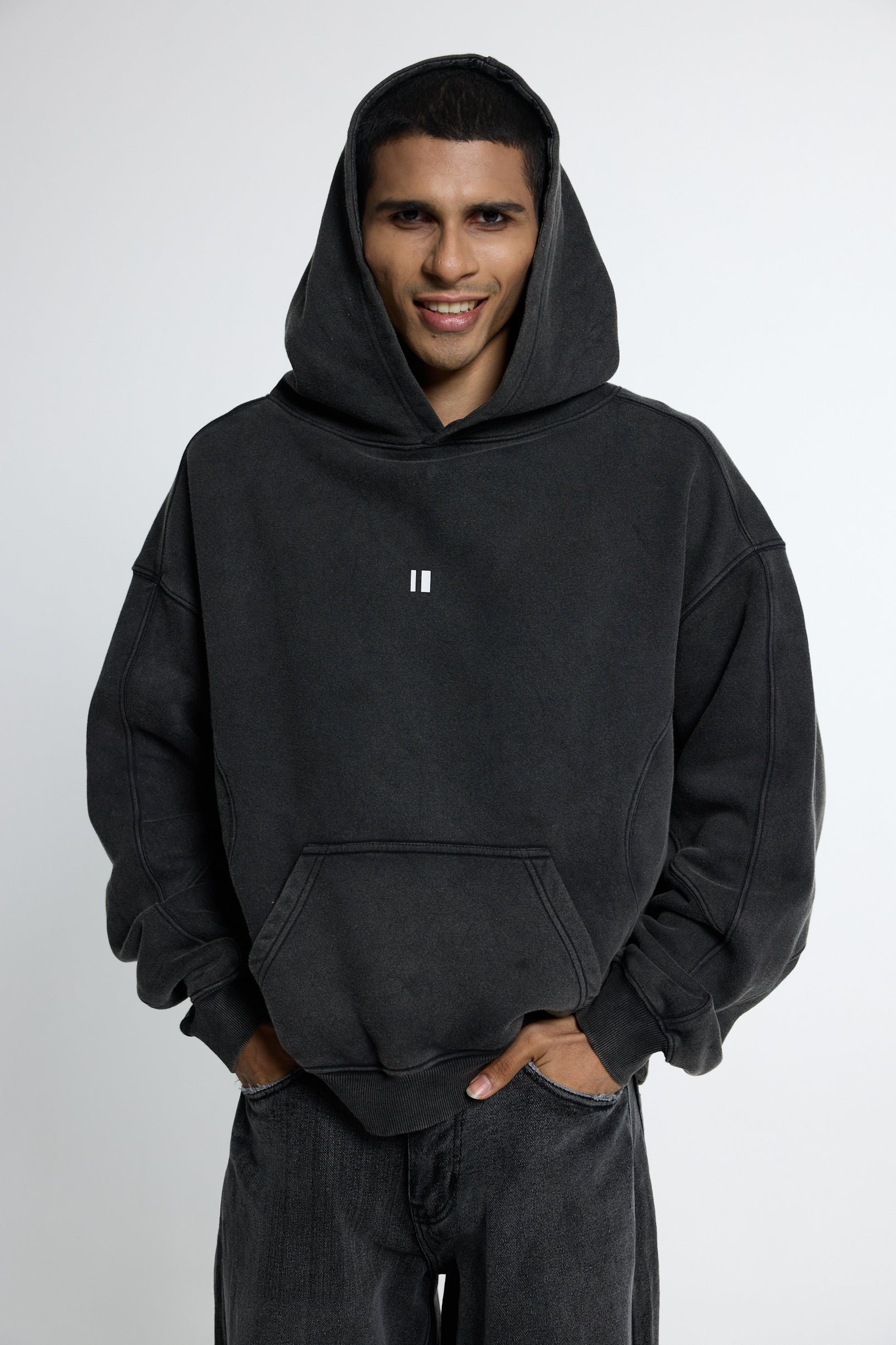 Black Wash Hoodie