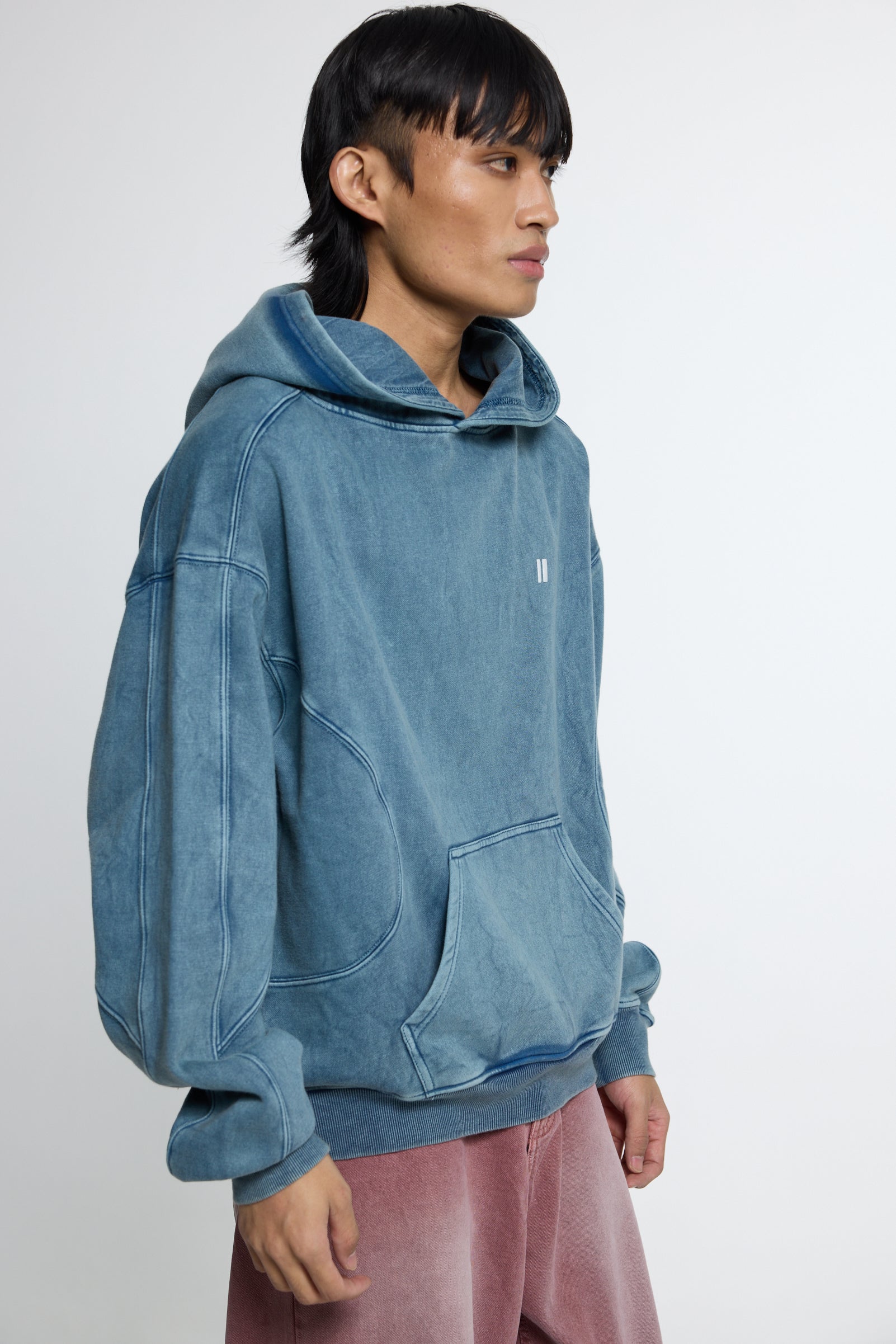 Sea Blue Washed Hoodie