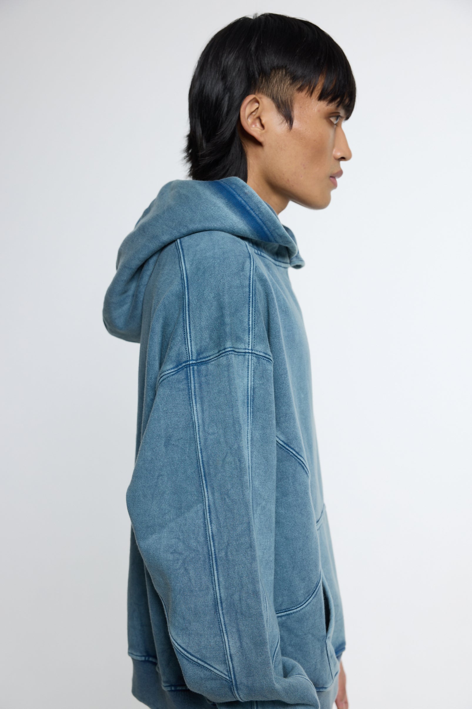 Sea Blue Washed Hoodie