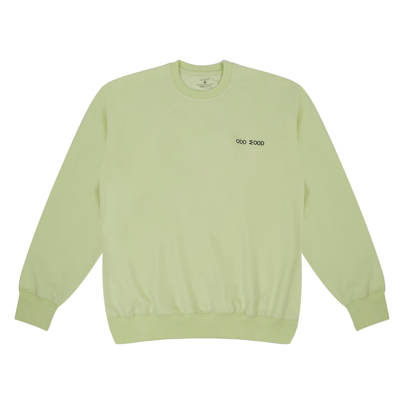 Emoji Sweatshirt Lime Green | Odd Mood | Streetwear Sweatshirt Hoodies by Crepdog Crew