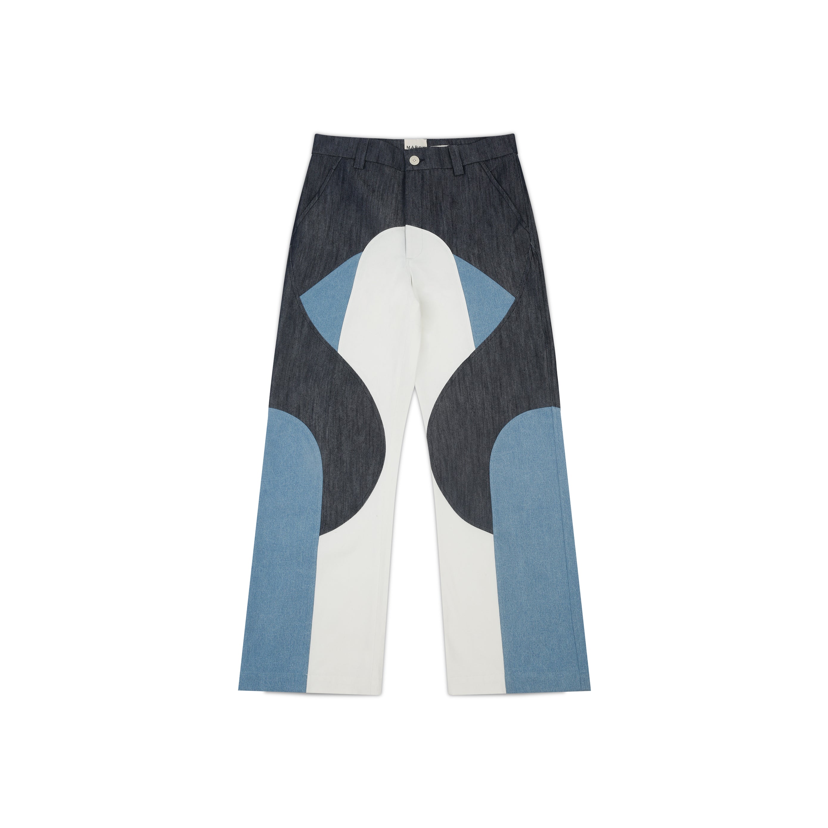 Border Panelled Trousers-BL