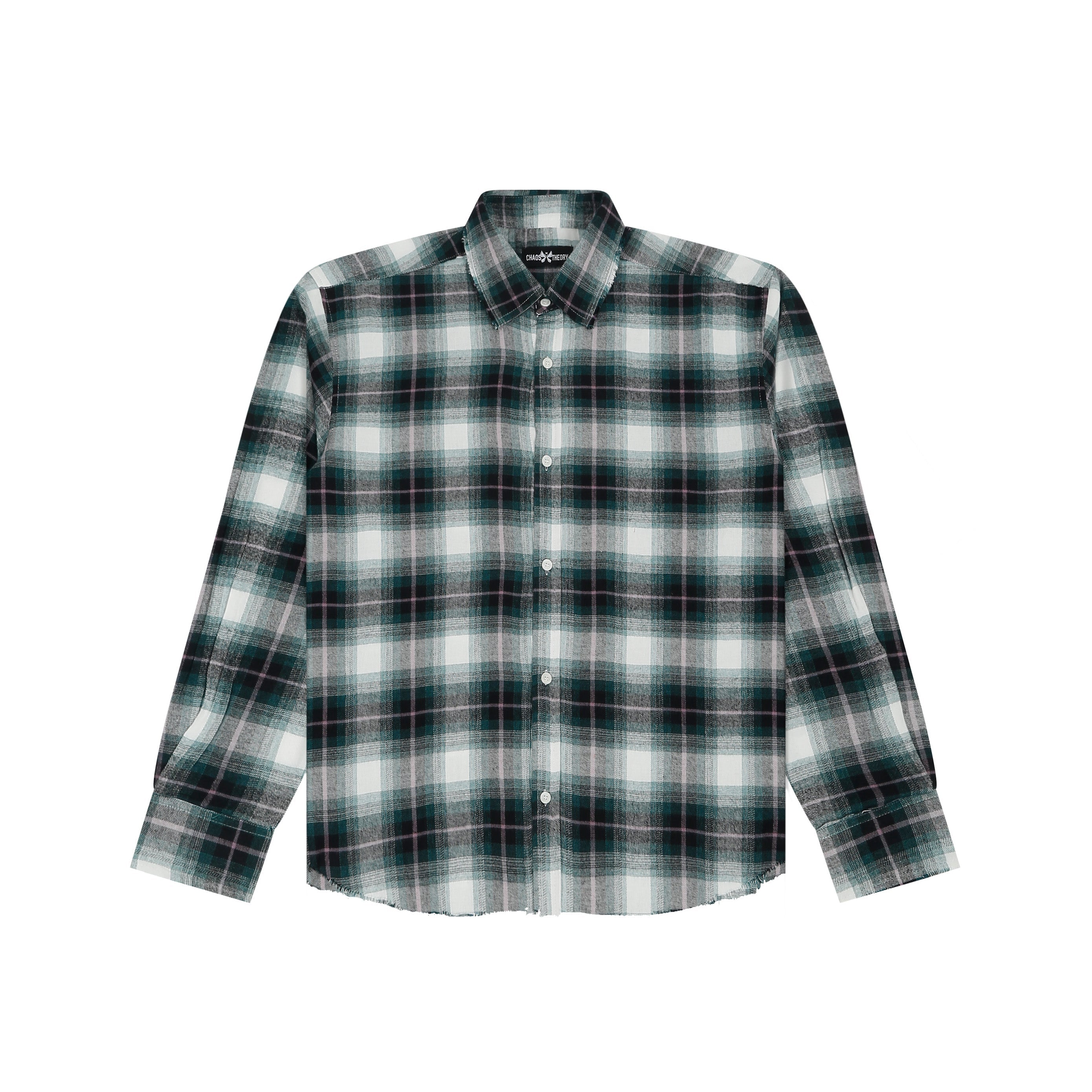 Frayed Flannel Green/White