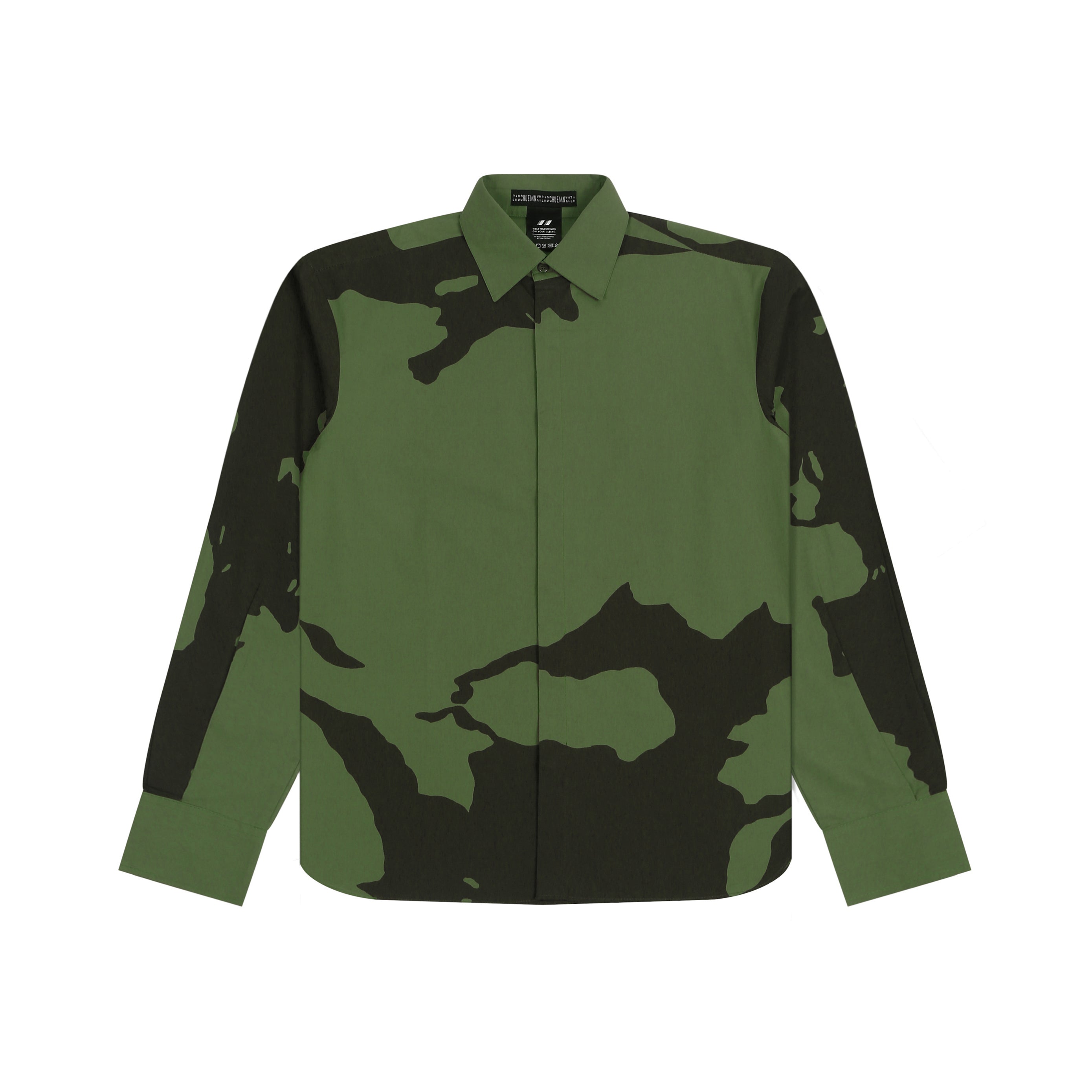 HUEMN flesh shirt - Dark Green
