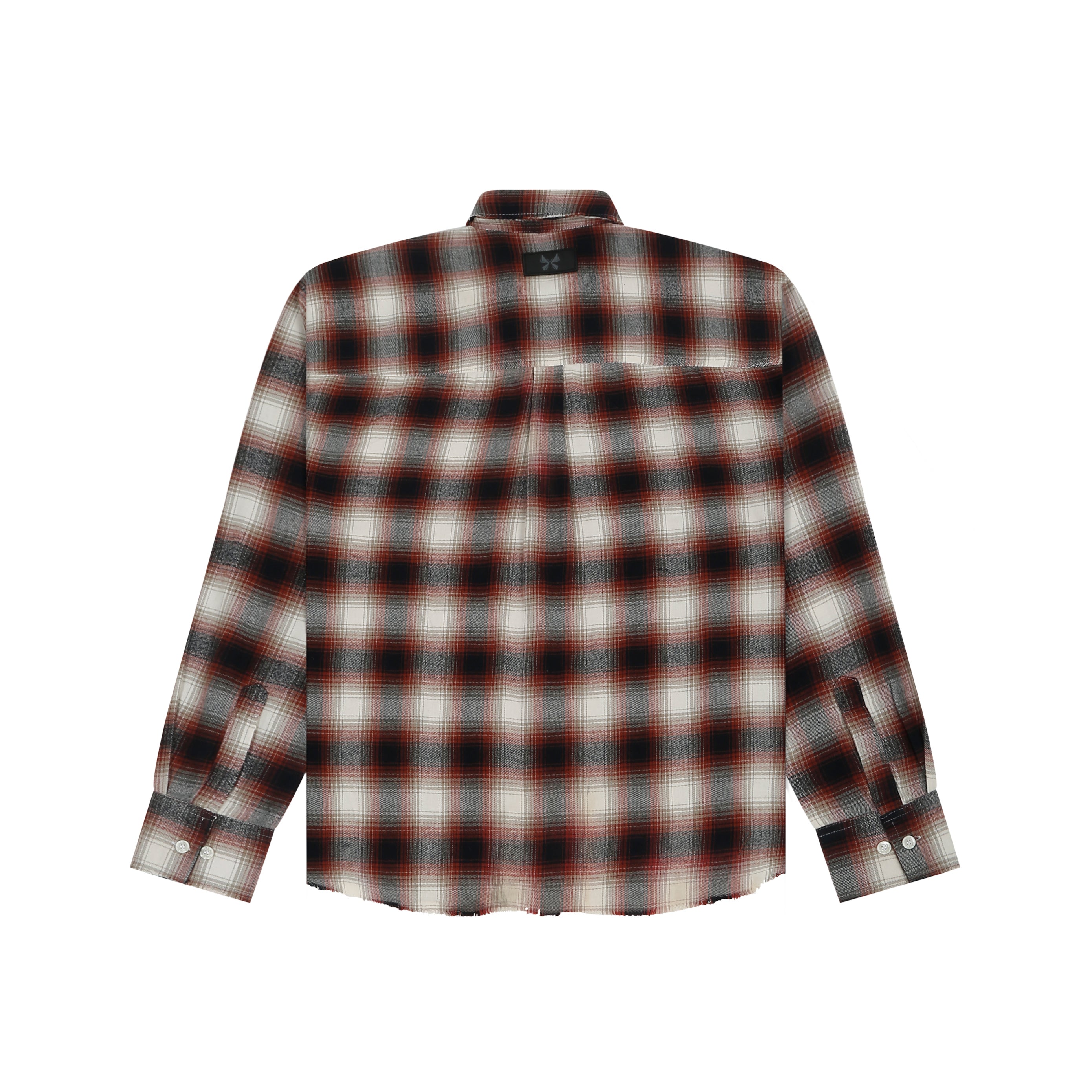 Frayed Flannel Red/White