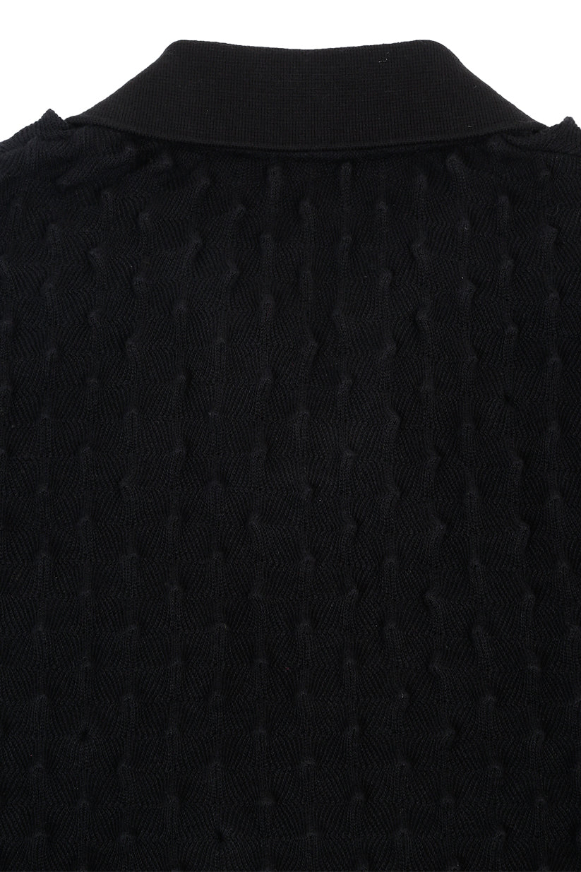 SPIKEY POLO (VANTA BLACK)