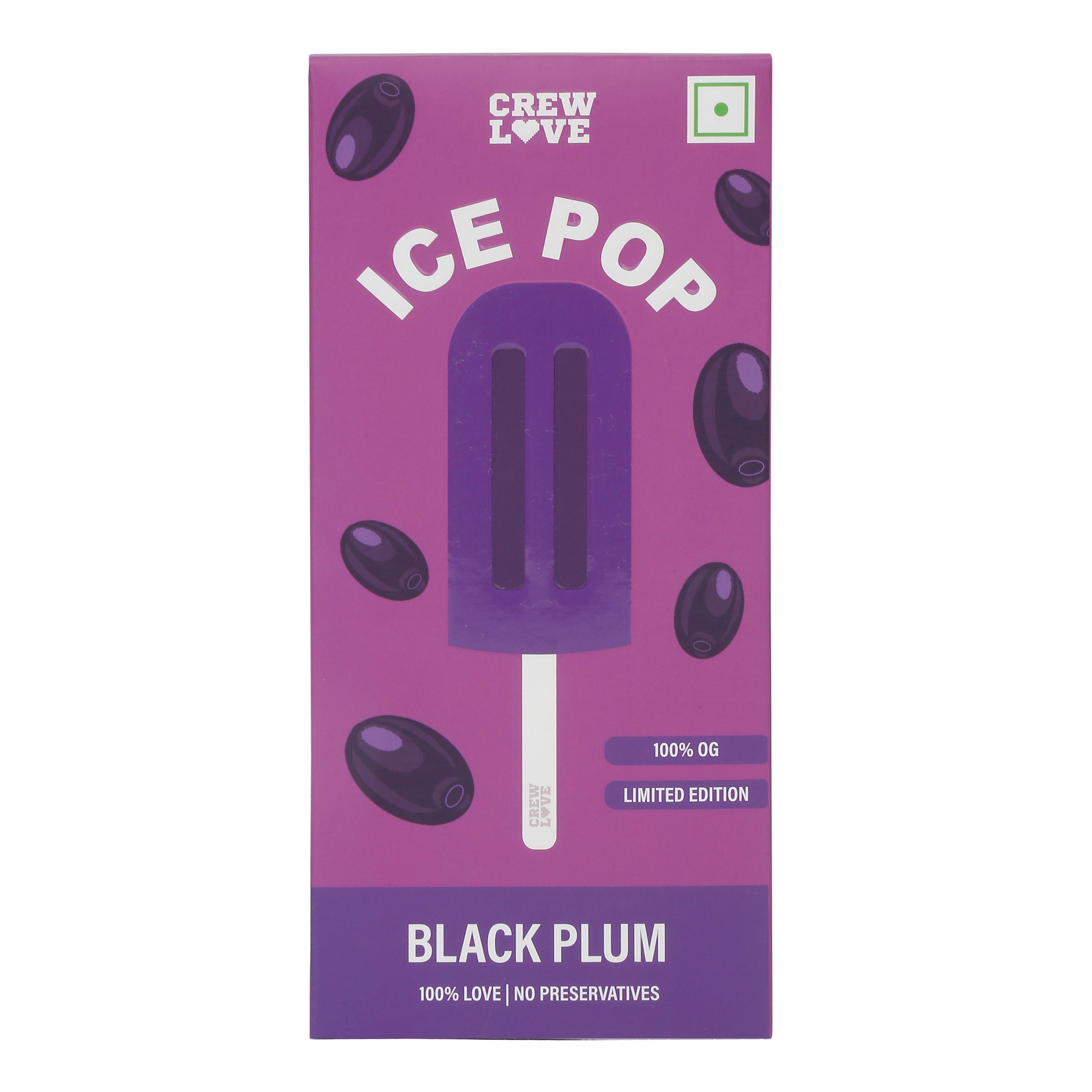 CDC ICE POP SOCKS - BLACK PLUM