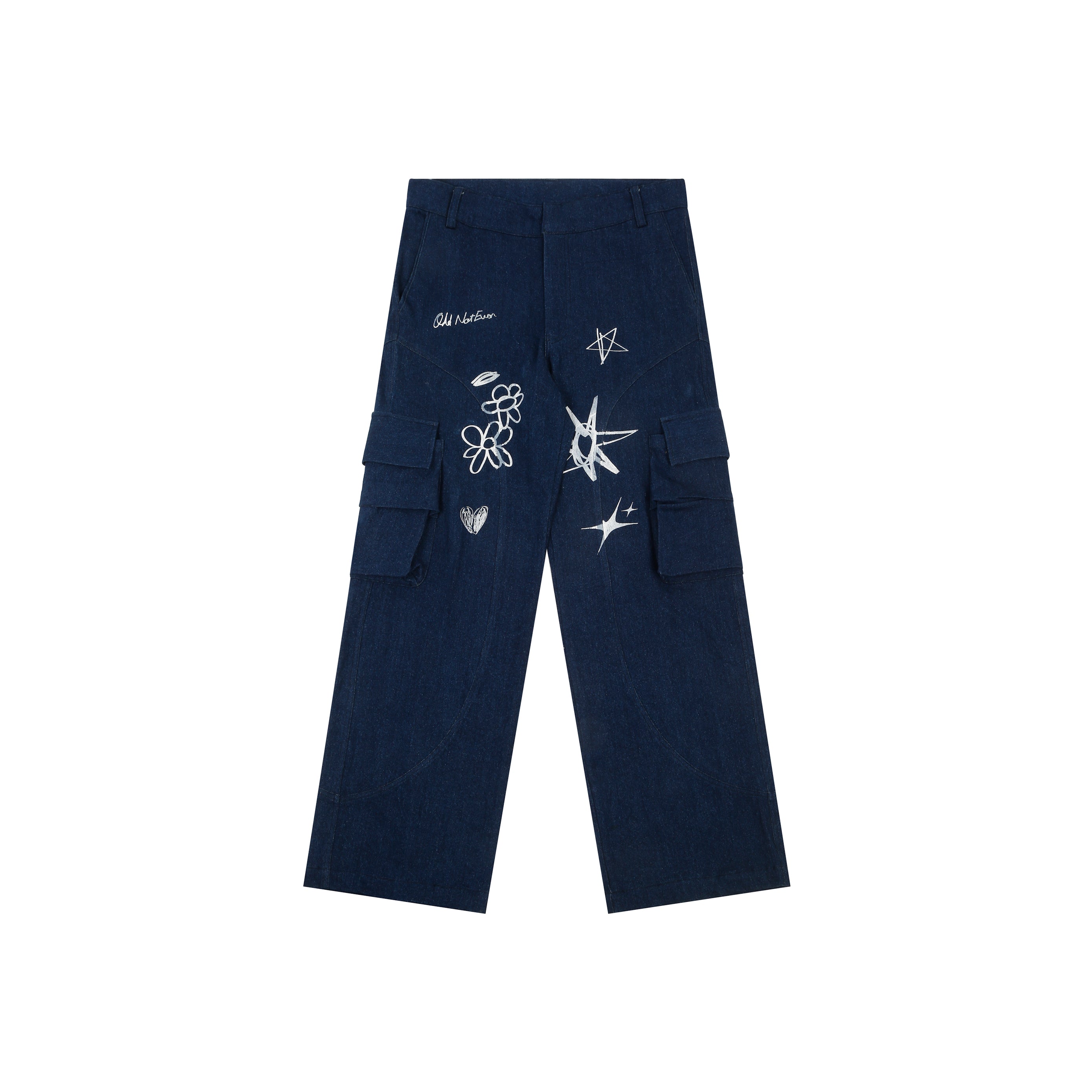 'Art Is Odd' Denim Pants