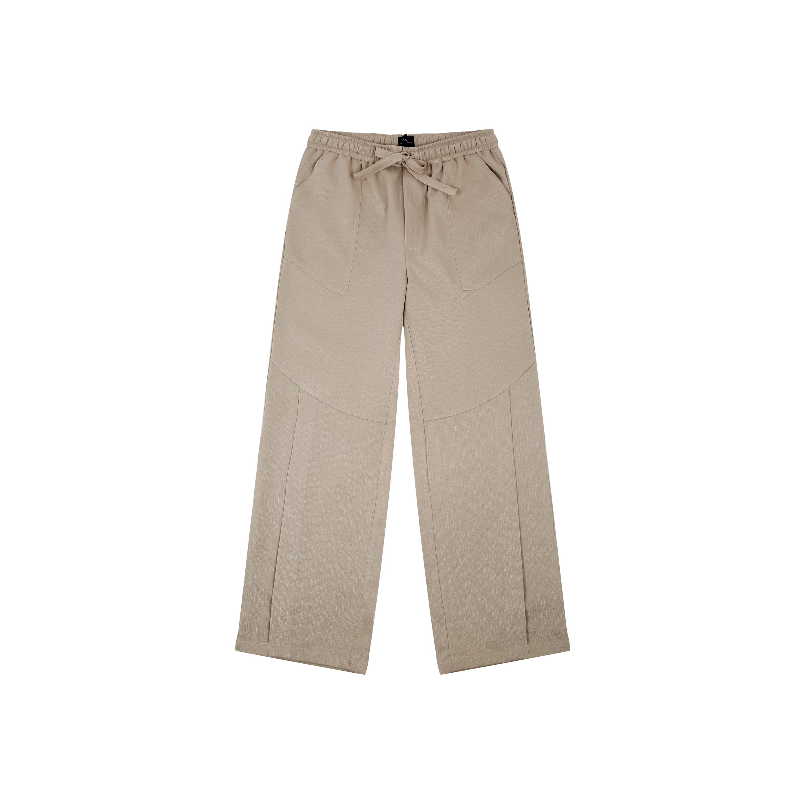 PLEATED ARCH CUT PANTS
