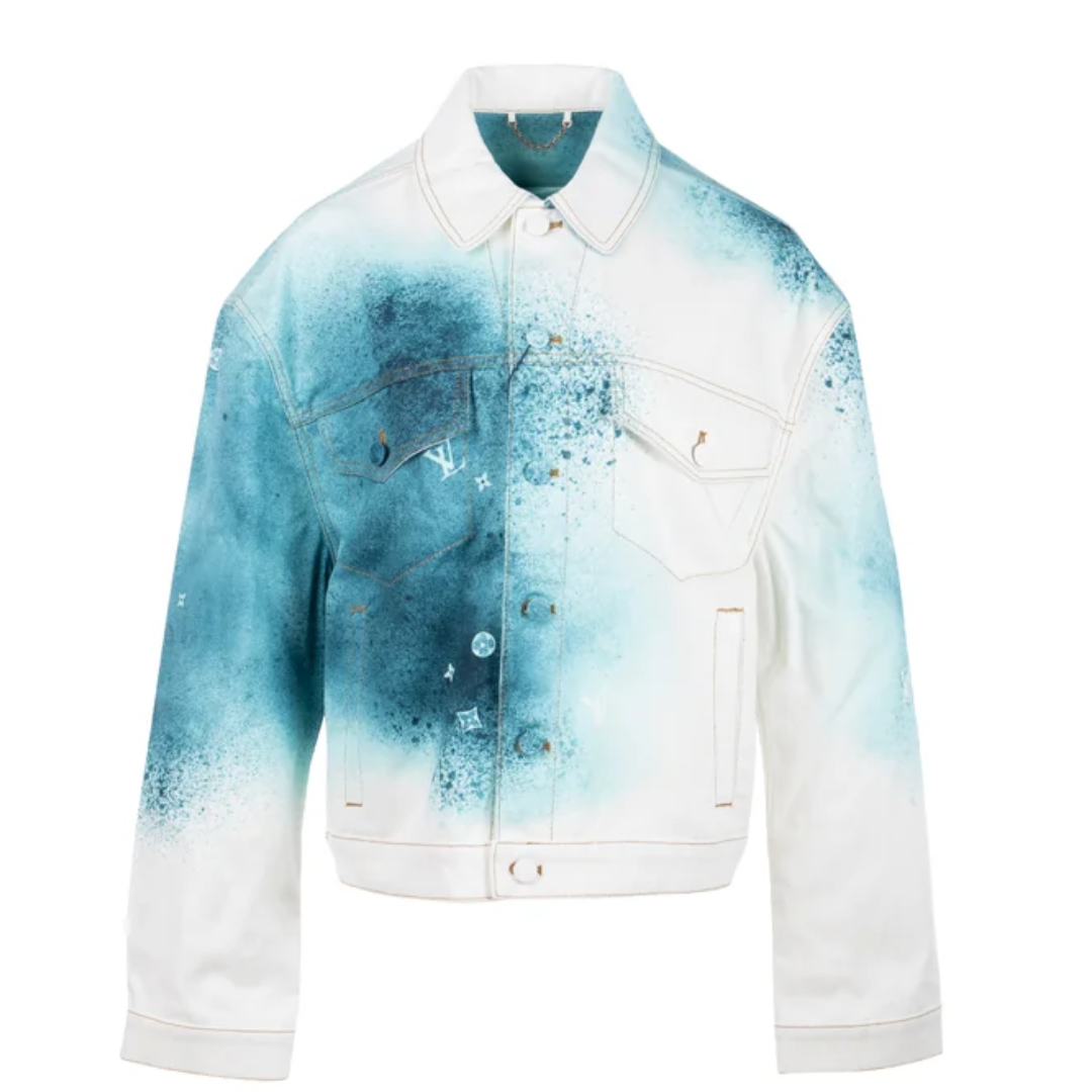 LOUIS VUITTON LV SPRAY DENIM JACKET MULTICOLOR
