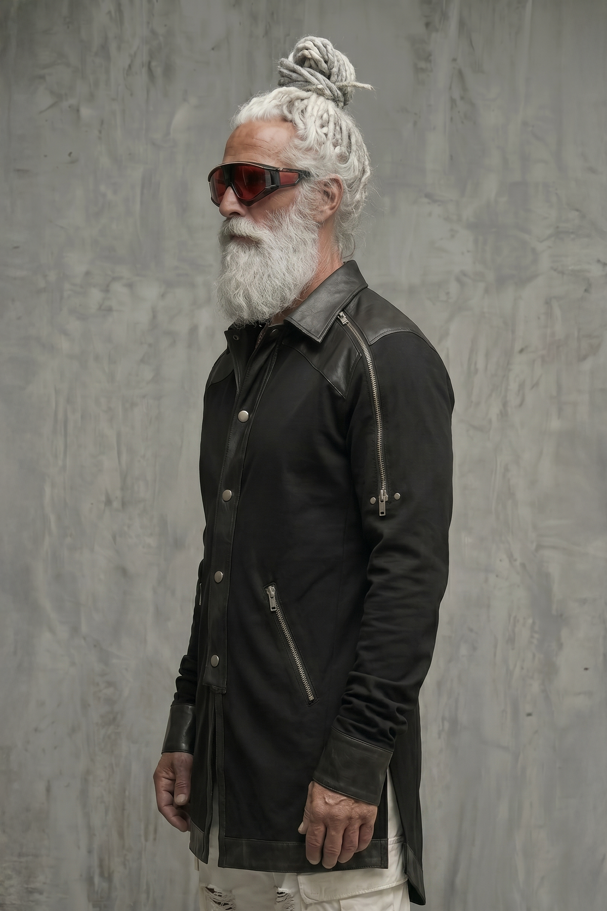 Longline Leather Kurta