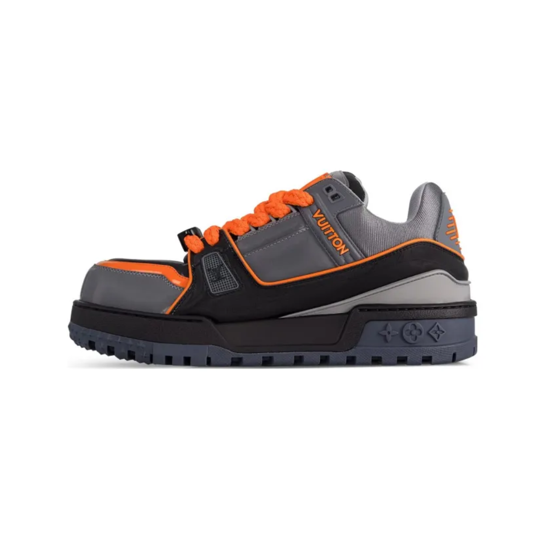 Louis Vuitton LV Trainer Maxi Black Orange Monogram