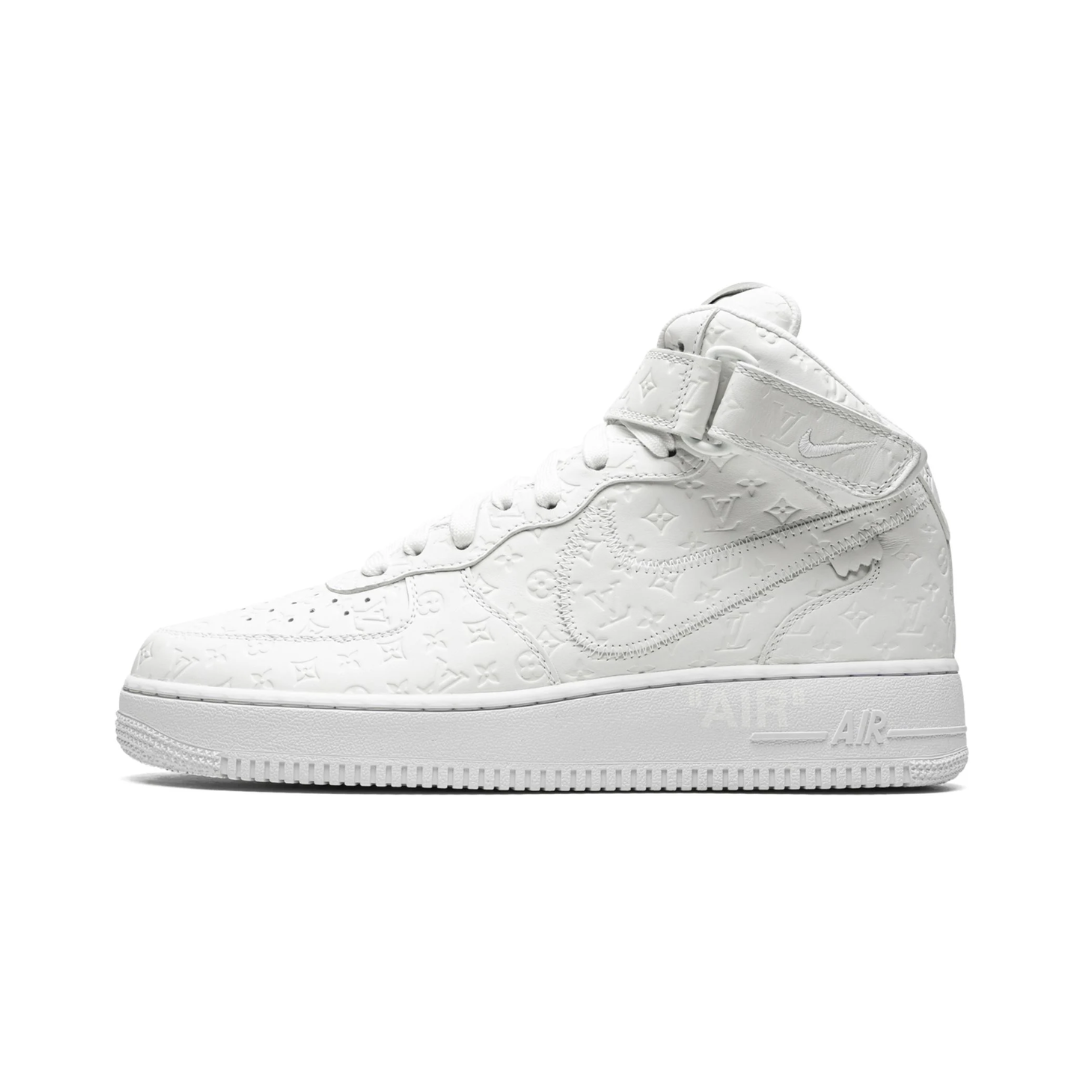 Louis Vuitton Nike Air Force 1 Mid By Virgil Abloh White