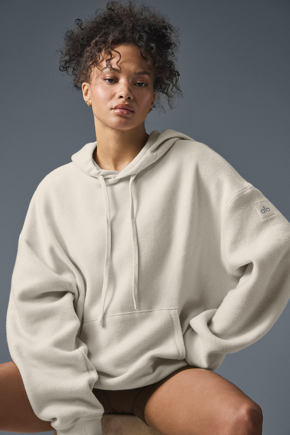 alo Triumph Restore Hoodie - Bone