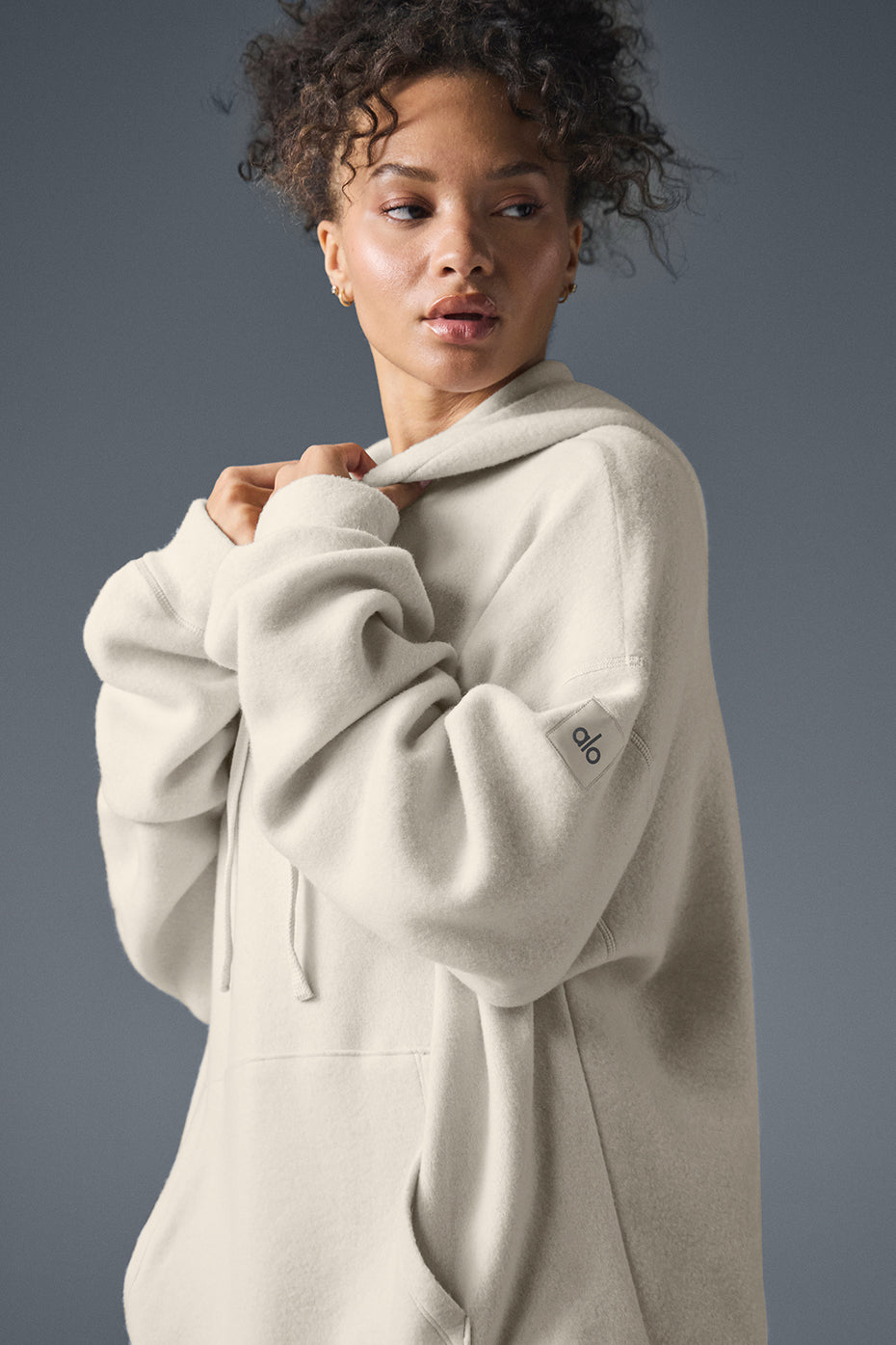 alo Triumph Restore Hoodie - Bone