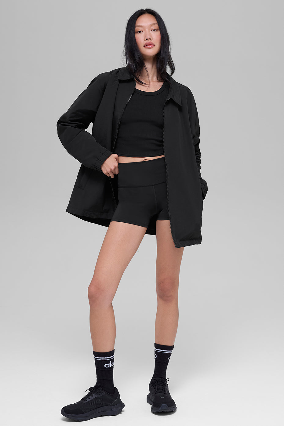 alo Torrent Overshirt - Black