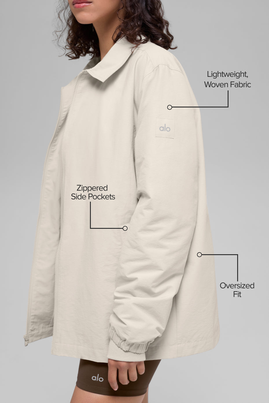 alo Torrent Overshirt - Bone