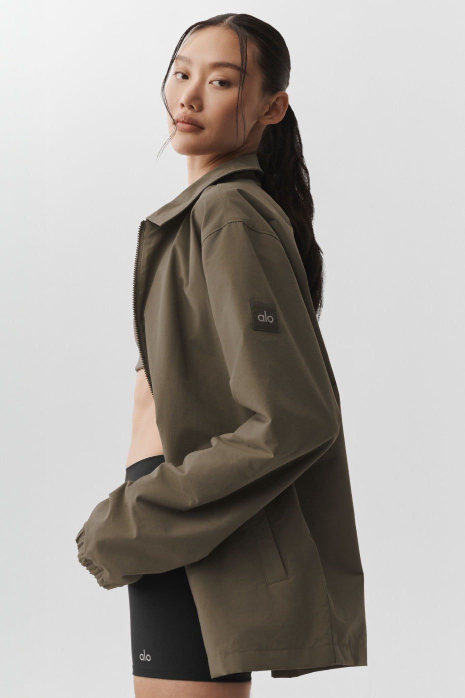 alo Torrent Overshirt - Olive Tree