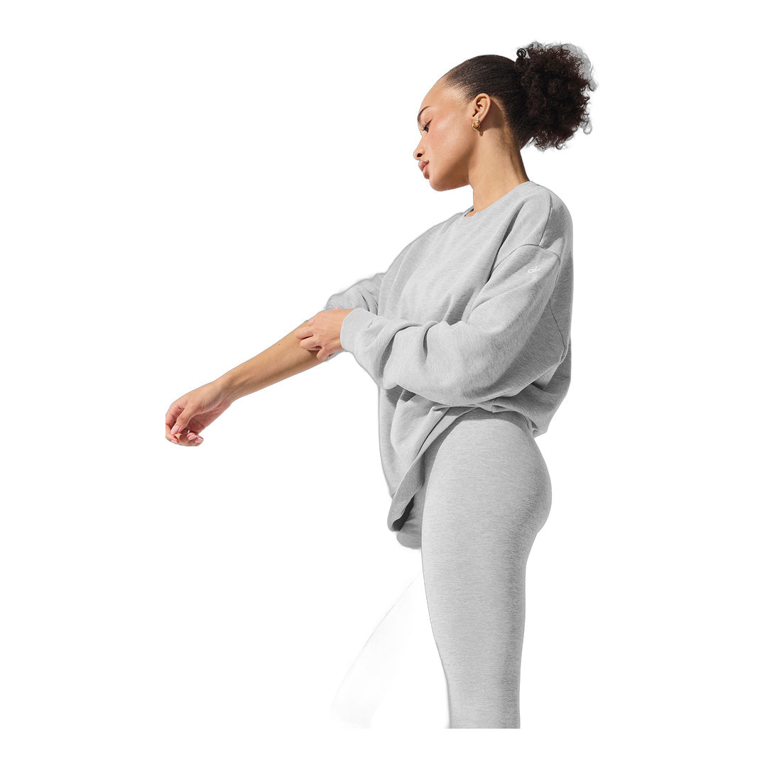 alo Chill Crew Neck Pullover - Athletic Heather Grey