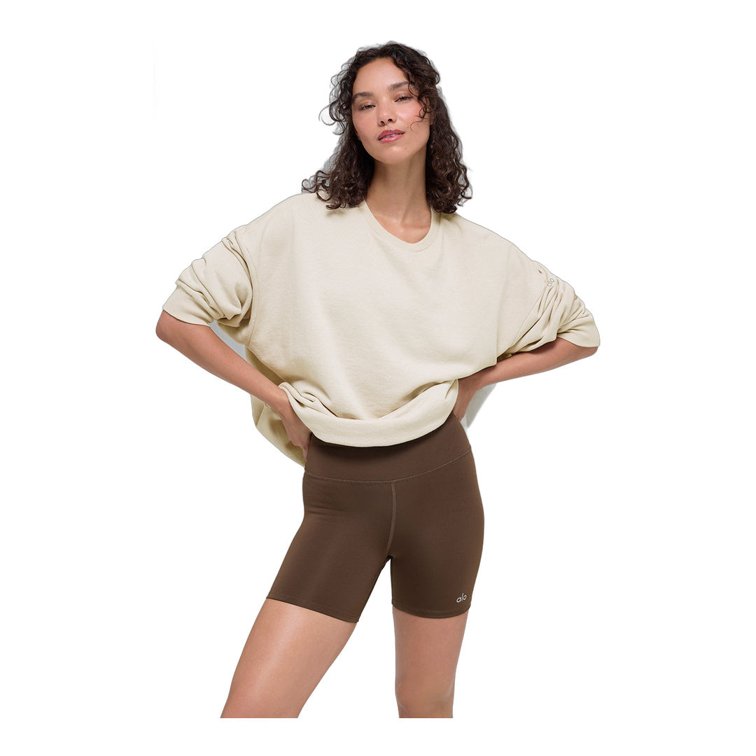 alo Chill Crew Neck Pullover - Bone