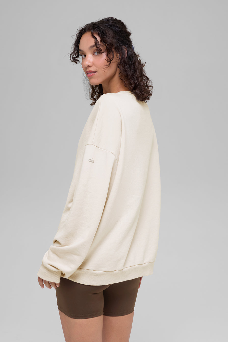alo Chill Crew Neck Pullover - Bone