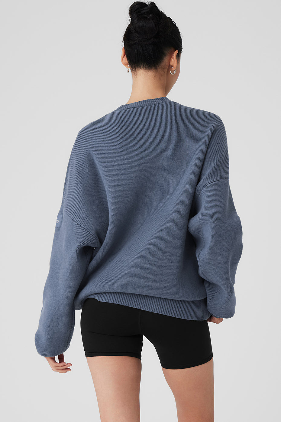 alo Scholar Crew Neck Sweater - Bluestone