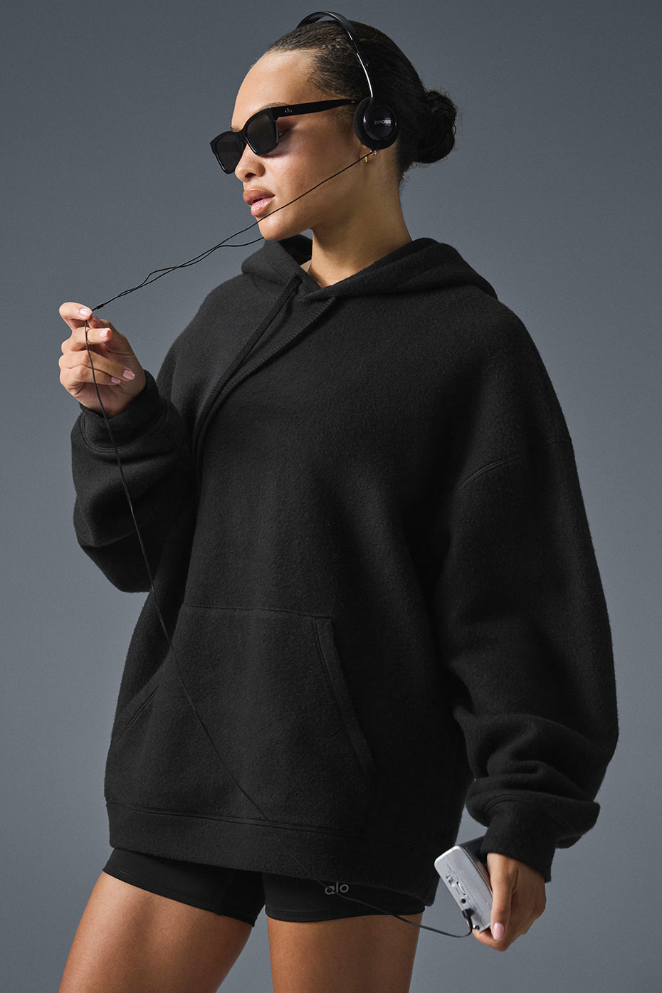 alo Triumph Restore Hoodie - Black