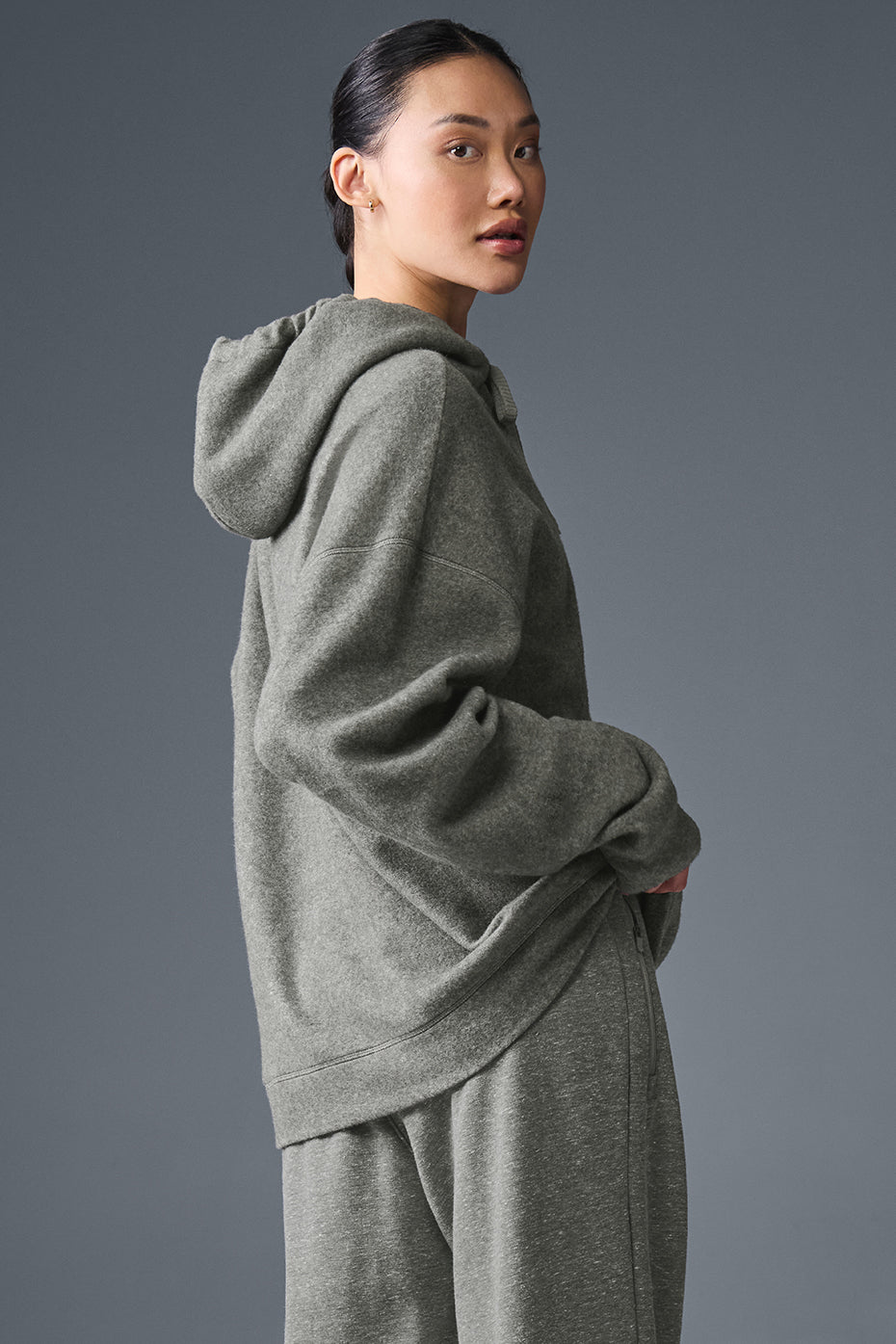 alo Triumph Restore Hoodie - Grey Triblend