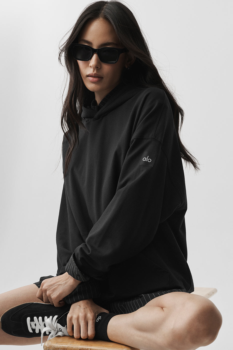 alo Double Take Hoodie - Black