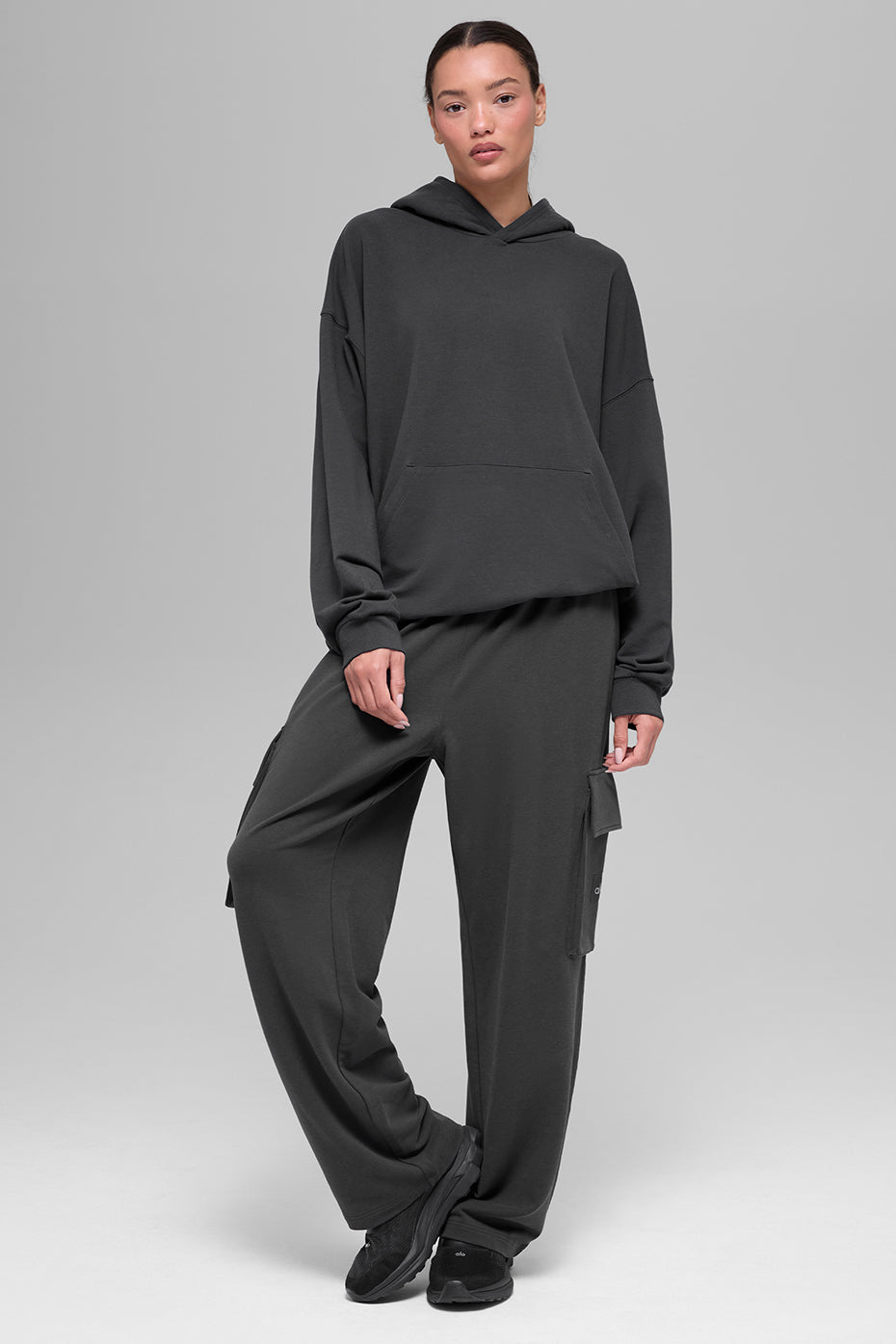 alo Double Take Hoodie - Anthracite