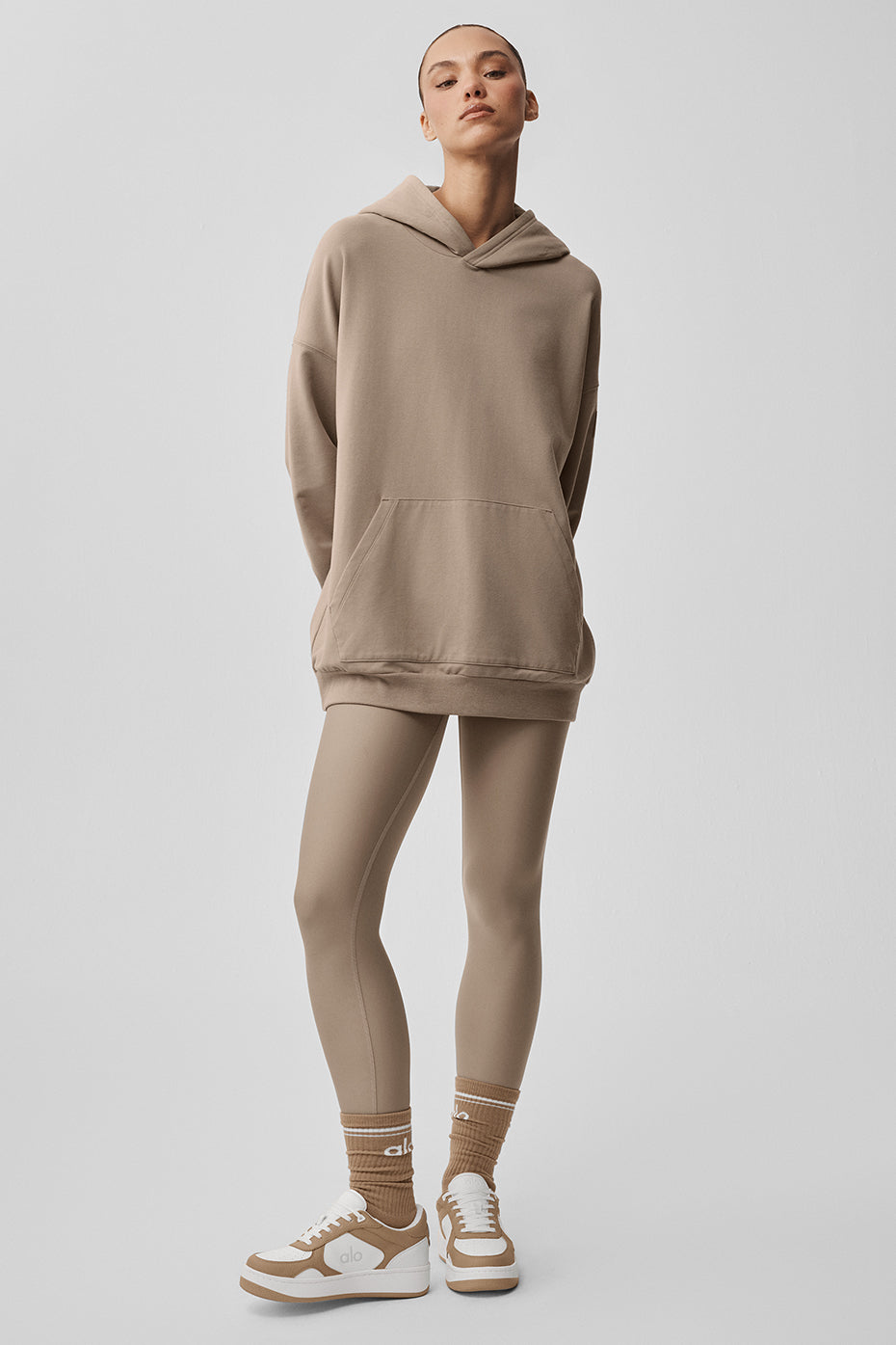 alo Double Take Hoodie - Gravel