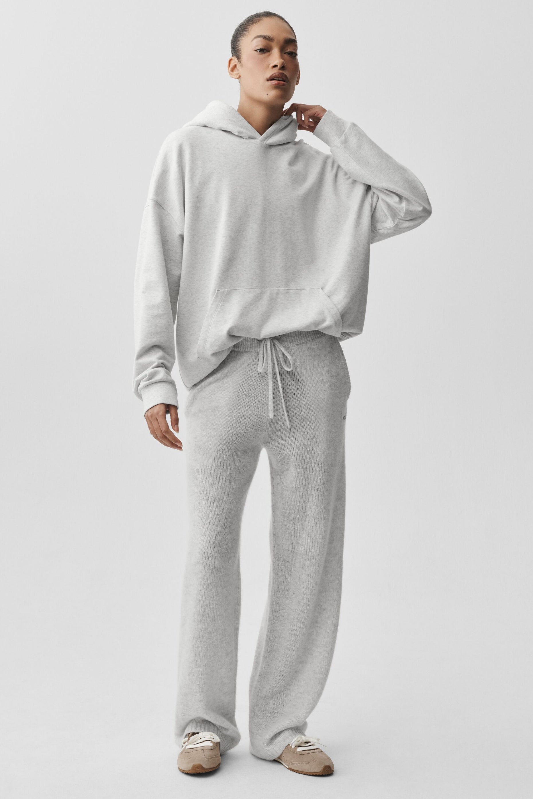 alo Double Take Hoodie - White Heather