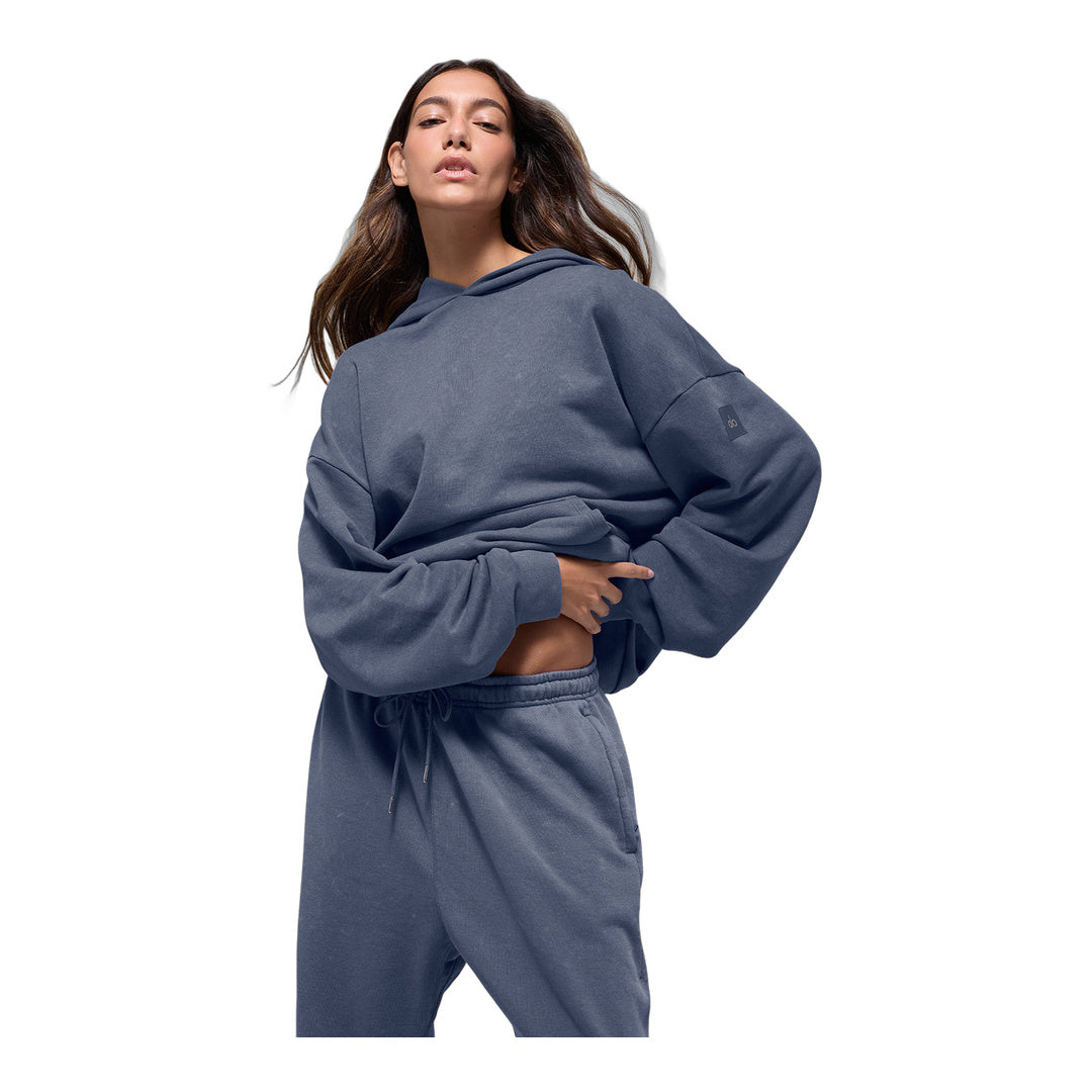 alo Chill Vintage Wash Hoodie - Bluestone Wash
