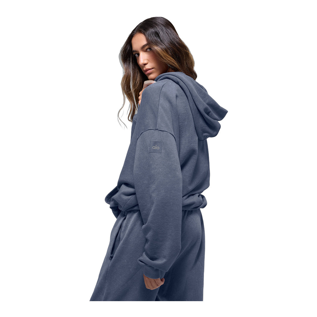 alo Chill Vintage Wash Hoodie - Bluestone Wash