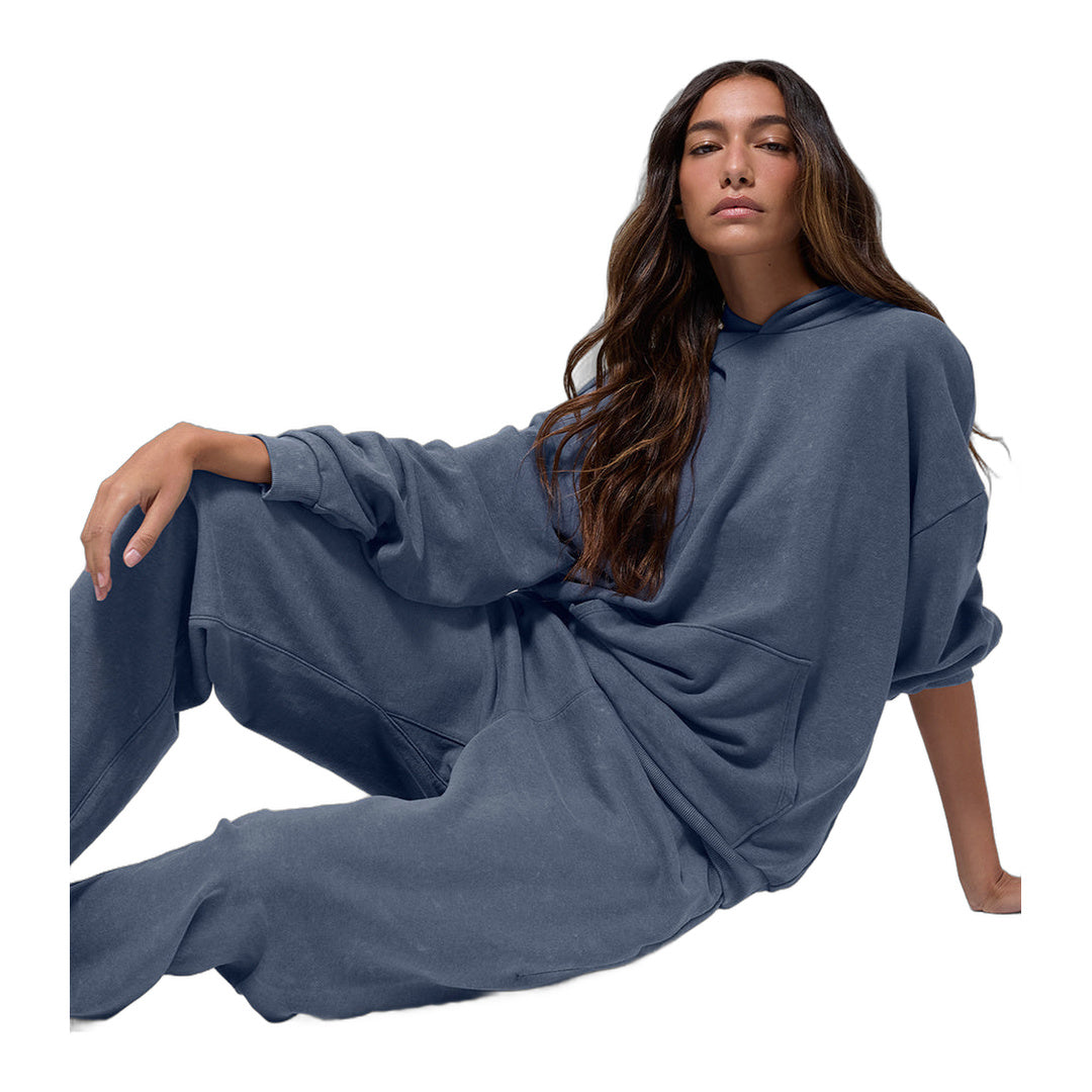 alo Chill Vintage Wash Hoodie - Bluestone Wash