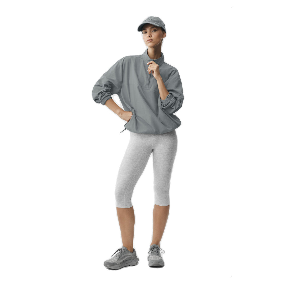ALO Light Weight Takeaway Track Pullover - Monument
