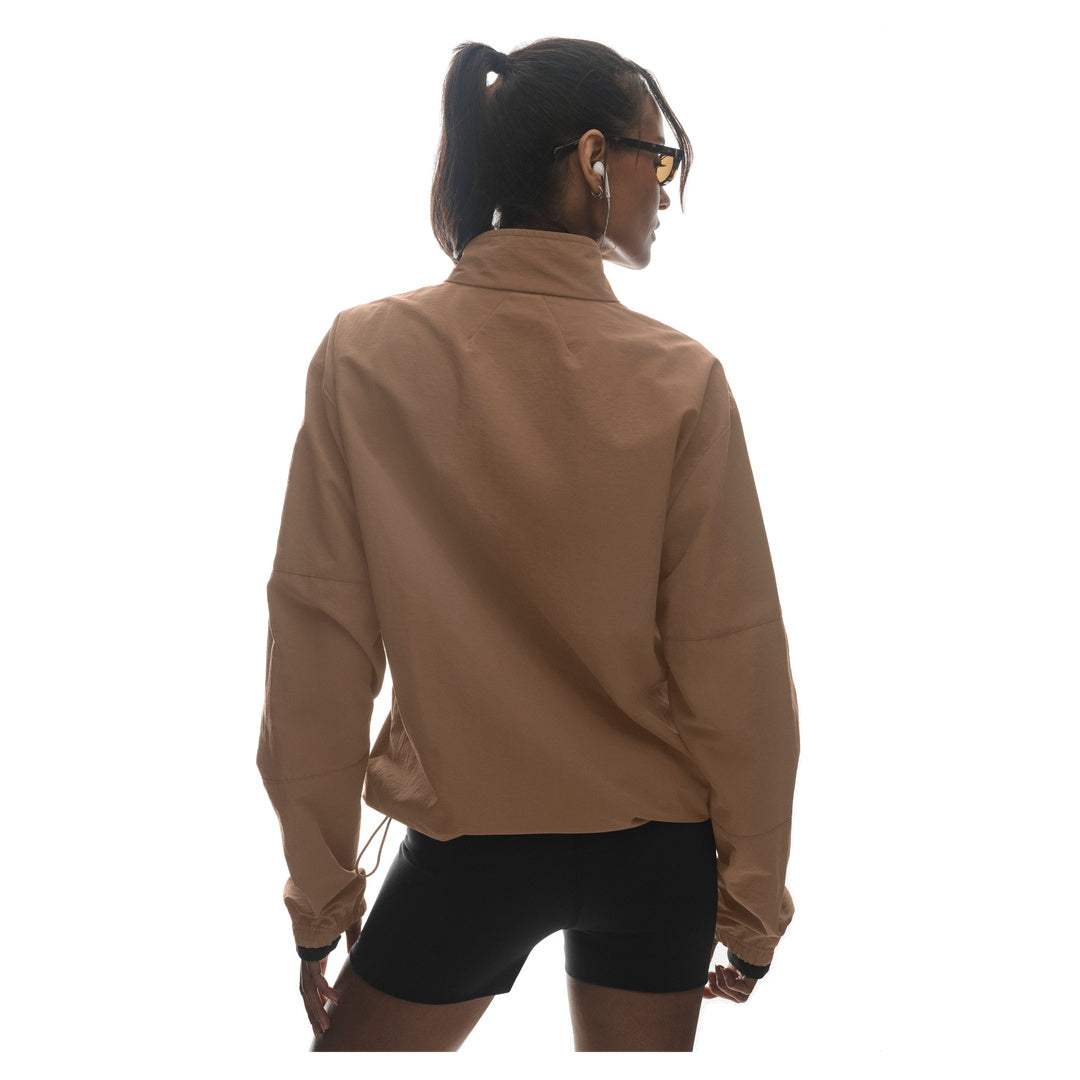 ALO Light Weight Takeaway Track Pullover - Java Brown