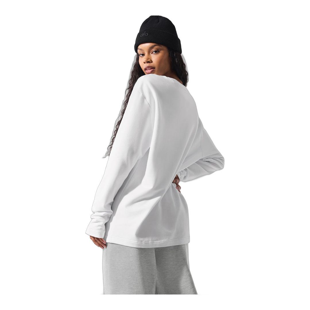 alo Double Take Long Sleeve Crew - White