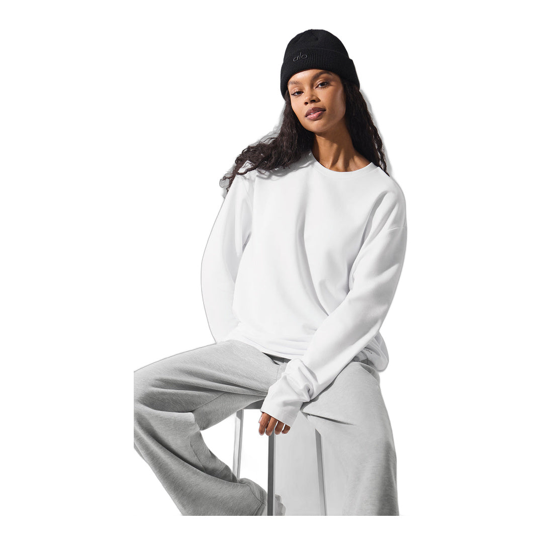 alo Double Take Long Sleeve Crew - White
