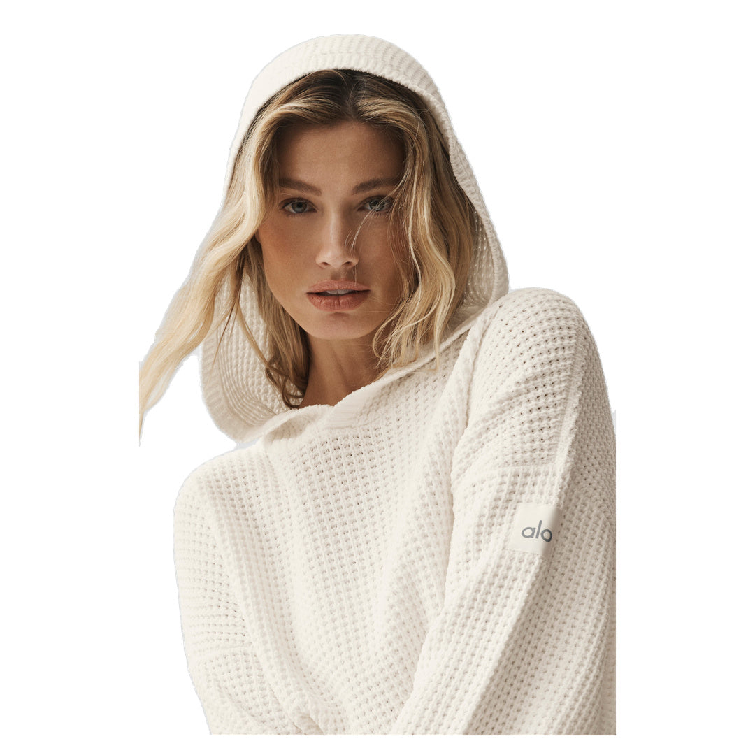 ALO Waffle Chenille Edition Hoodie - Ivory