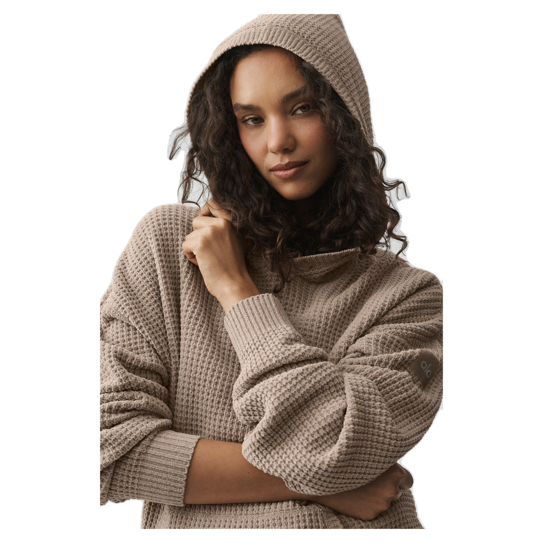 ALO Waffle Chenille Edition Hoodie - Gravel