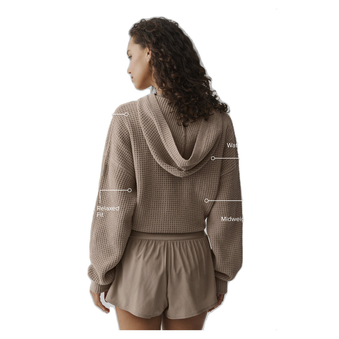 ALO Waffle Chenille Edition Hoodie - Gravel