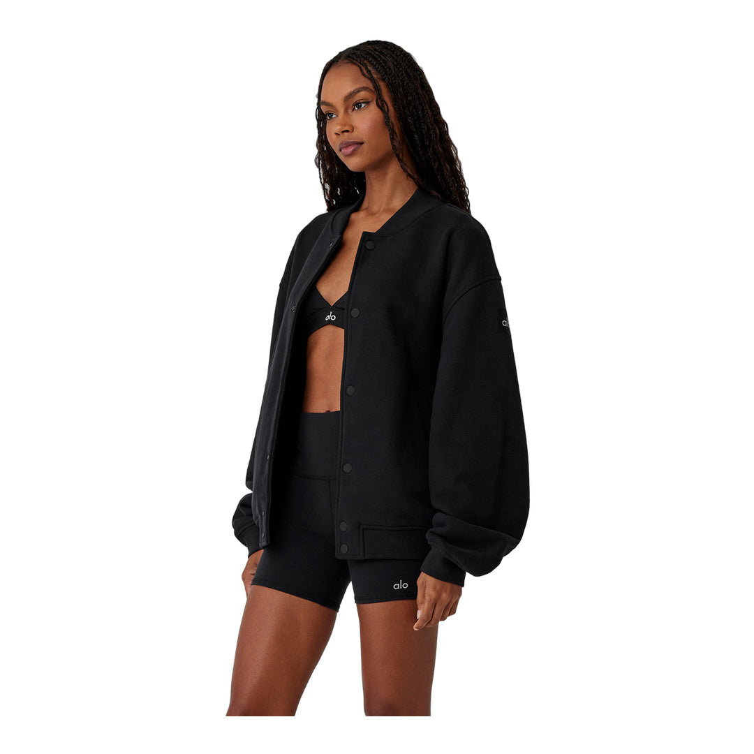 alo Renown Varsity Jacket - Black